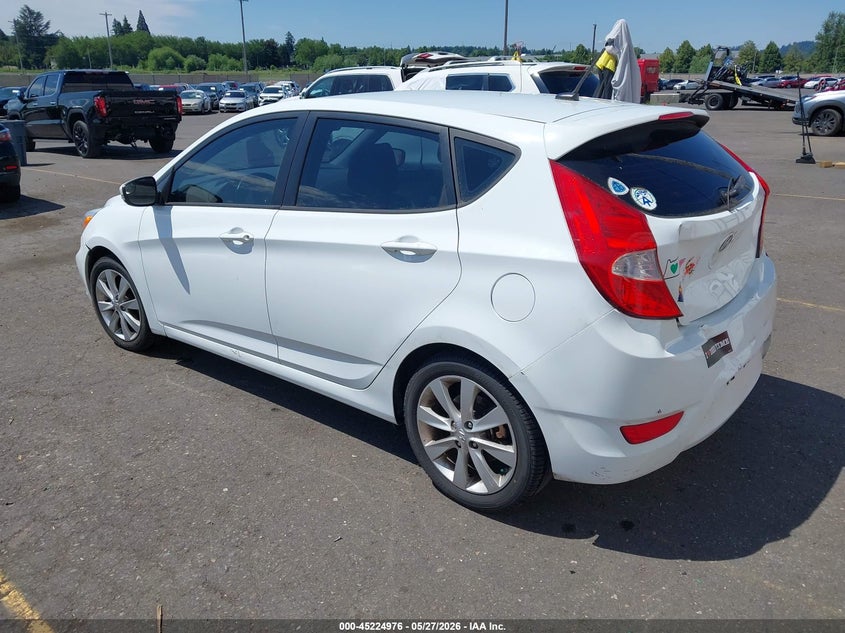 2014 Hyundai Accent VIN KMHCU5AE4EU144655 IAAI salvage auction — REAR END, Salvage (Oregon), sold $1,300 on 2026-07-09 (photo 3)