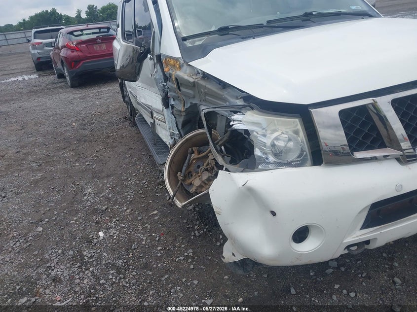 2015 Nissan Armada VIN 5N1BA0NF3FN606791 IAAI salvage auction — RIGHT SIDE, Salvage Title, sold $500 on 2026-07-22 (photo 6)