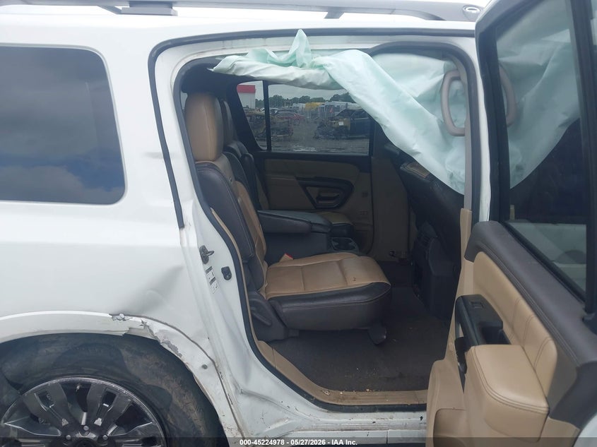 2015 Nissan Armada VIN 5N1BA0NF3FN606791 IAAI salvage auction — RIGHT SIDE, Salvage Title, sold $500 on 2026-07-22 (photo 8)
