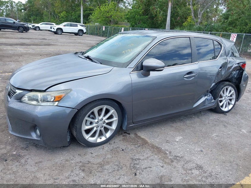 2013 Lexus Ct VIN JTHKD5BH9D2169794 IAAI salvage auction — LEFT SIDE, Salvage Title, sold $1,300 on 2026-07-06 (photo 2)