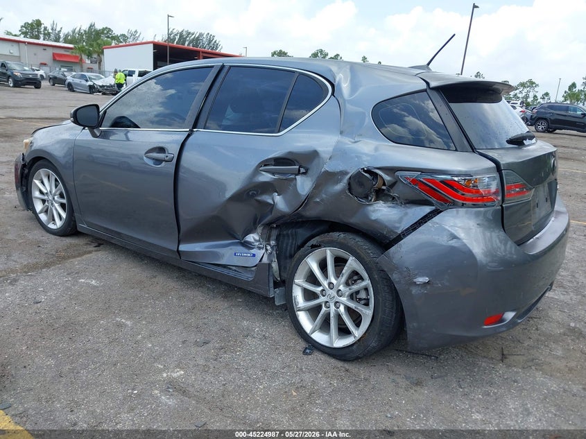 2013 Lexus Ct VIN JTHKD5BH9D2169794 IAAI salvage auction — LEFT SIDE, Salvage Title, sold $1,300 on 2026-07-06 (photo 3)