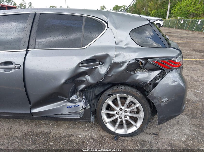 2013 Lexus Ct VIN JTHKD5BH9D2169794 IAAI salvage auction — LEFT SIDE, Salvage Title, sold $1,300 on 2026-07-06 (photo 6)