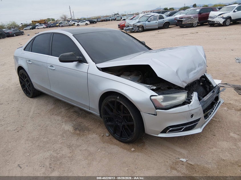 2013 Audi A4 VIN WAUBFAFL0DA161170 IAAI salvage auction — FRONT END, Salvage Title, sold $675 on 2026-07-09 (photo 1)