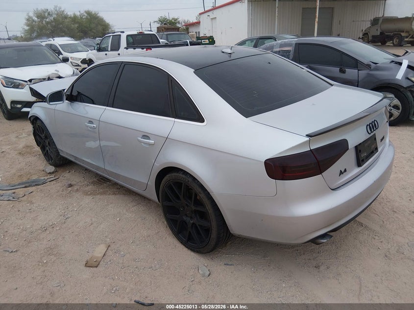2013 Audi A4 VIN WAUBFAFL0DA161170 IAAI salvage auction — FRONT END, Salvage Title, sold $675 on 2026-07-09 (photo 3)