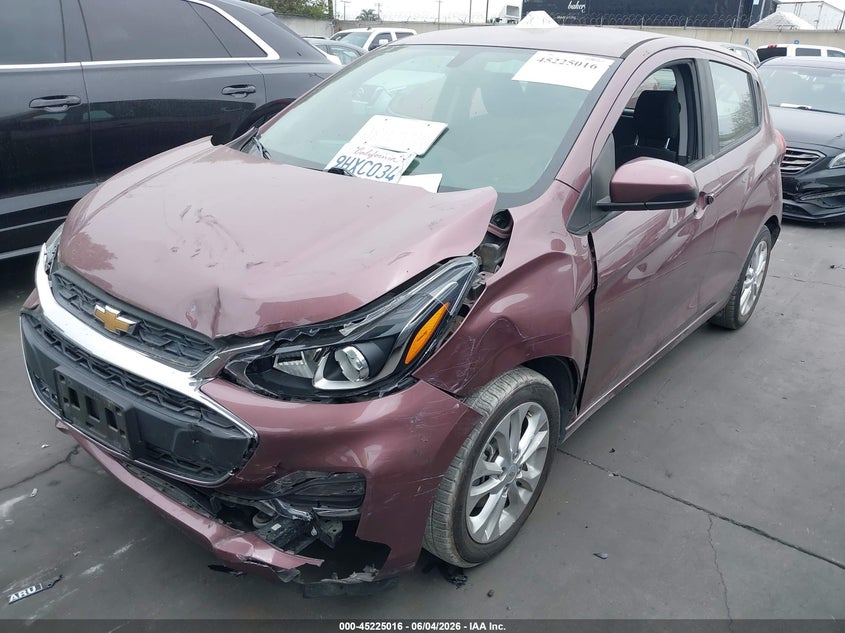 2019 Chevrolet Spark VIN KL8CD6SA3KC708120 IAAI salvage auction — FRONT END, Salvage Certificate (California), sold $875 on 2026-07-29 (photo 2)