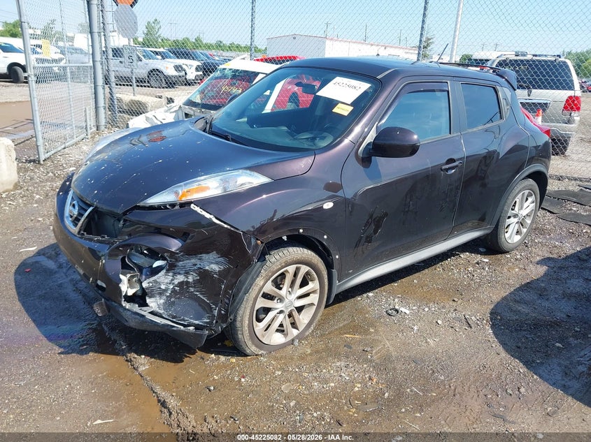 2014 Nissan Juke VIN JN8AF5MV4ET363496 IAAI salvage auction — FRONT END, Salvage Title, sold $675 on 2026-07-09 (photo 2)