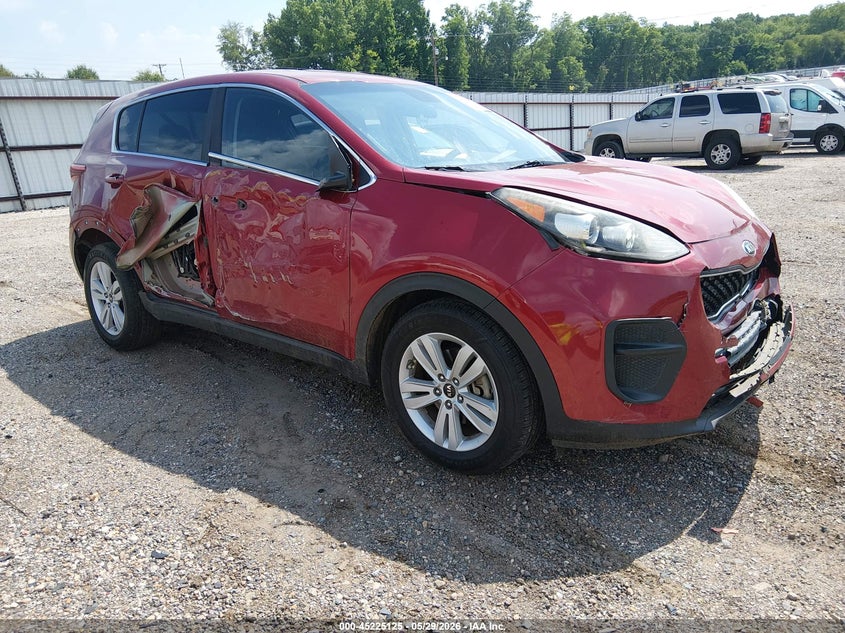 2018 Kia Sportage VIN KNDPM3AC0J7392502 IAAI salvage auction — FRONT END, Salvage Title, sold $1,400 on 2026-07-29 (photo 1)
