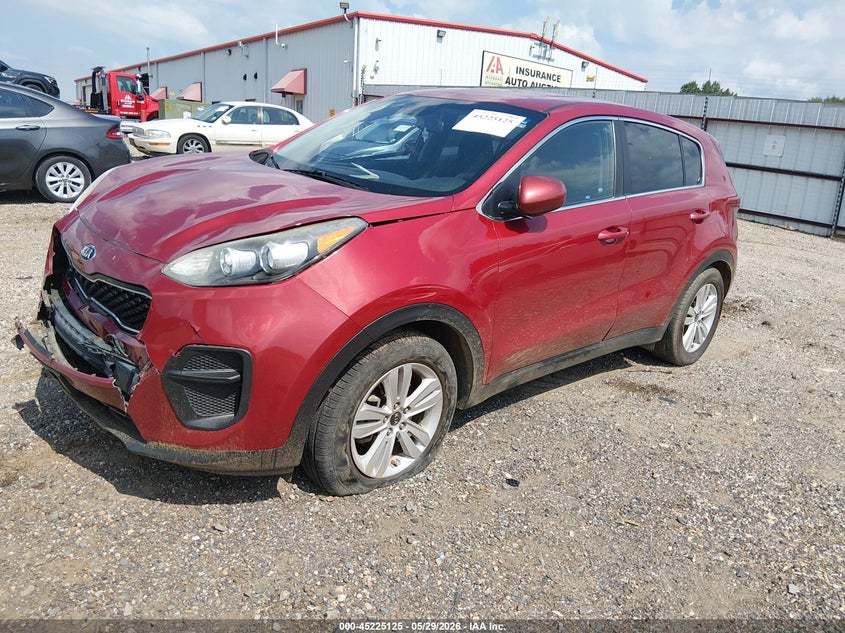 2018 Kia Sportage VIN KNDPM3AC0J7392502 IAAI salvage auction — FRONT END, Salvage Title, sold $1,400 on 2026-07-18 (photo 2)