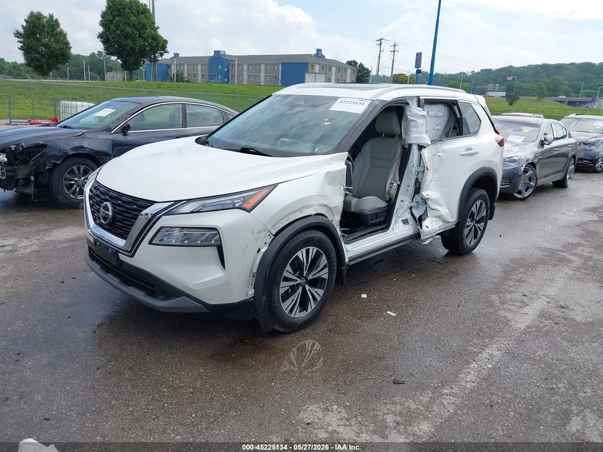 2021 Nissan Rogue VIN JN8AT3BB0MW231385 IAAI salvage auction — LEFT SIDE, Salvage Title, sold $4,850 on 2026-07-14 (photo 2)