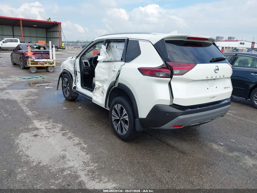 2021 Nissan Rogue VIN JN8AT3BB0MW231385 IAAI salvage auction — LEFT SIDE, Salvage Title, sold $4,850 on 2026-07-14 (photo 3)