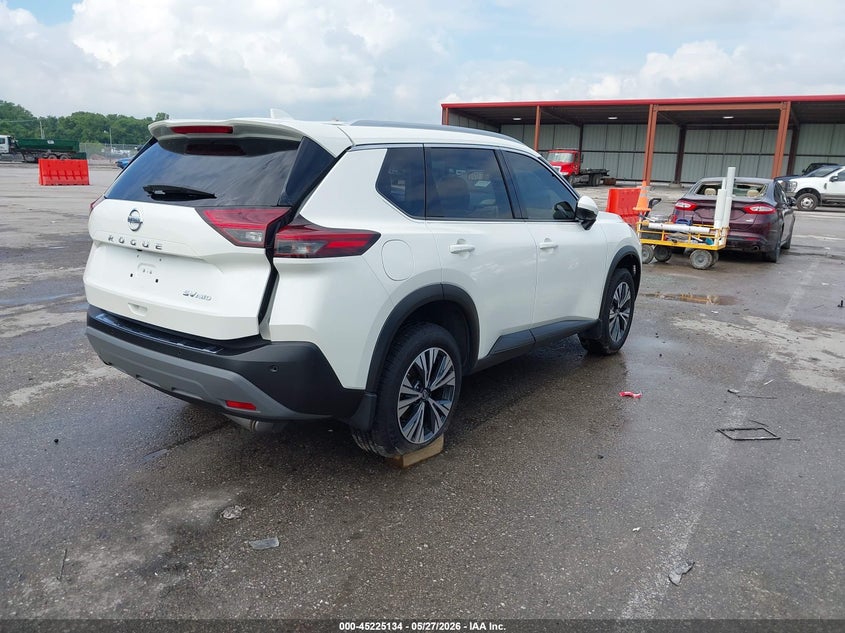 2021 Nissan Rogue VIN JN8AT3BB0MW231385 IAAI salvage auction — LEFT SIDE, Salvage Title, sold $4,850 on 2026-07-14 (photo 4)
