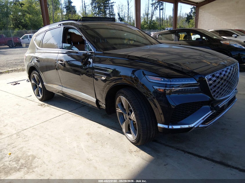 2025 Genesis Gv80 VIN KMUHEESC3SU239463 IAAI salvage auction — ROLLOVER, Bill Of Sale (Washington), sold $1,250 on 2026-07-29 (photo 1)