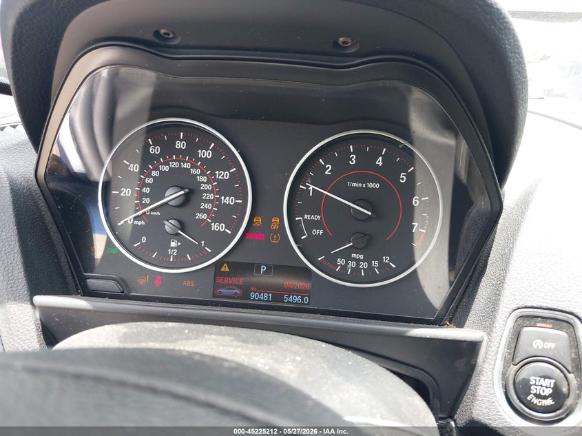 2016 BMW VIN WBA1F9C57GV742372 IAAI salvage auction — FRONT END, Rebuildable (Florida), sold $750 on 2026-07-28 (photo 7)