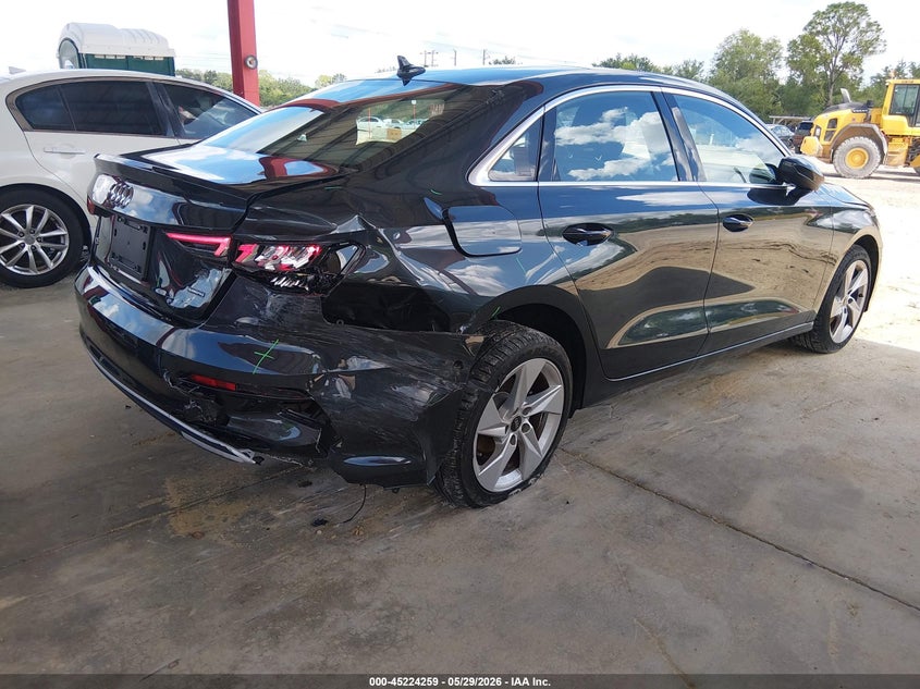 2023 Audi A3 VIN WAUGUDGY7PA148699 IAAI salvage auction — RIGHT REAR, Salvage Title, sold $8,050 on 2026-07-28 (photo 4)