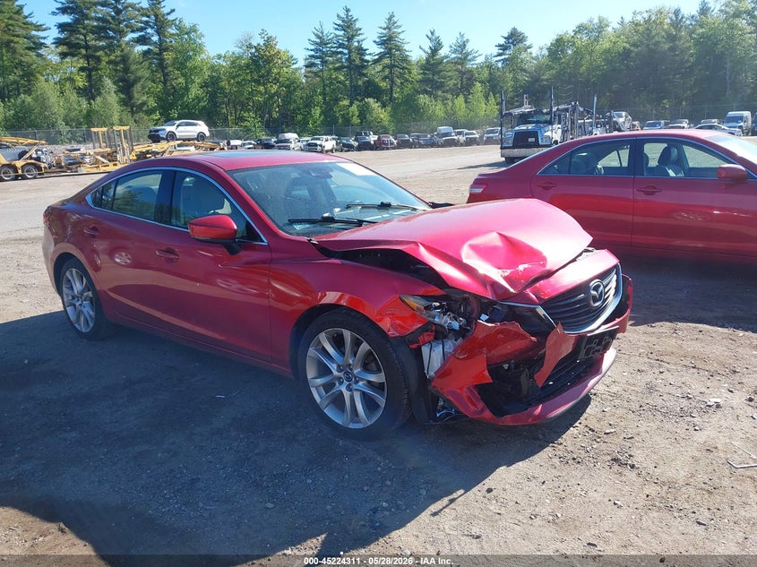 2017 Mazda 6 VIN JM1GL1V59H1146886 IAAI salvage auction — FRONT END, Salvage (Massachusetts), sold $650 on 2026-07-31 (photo 1)