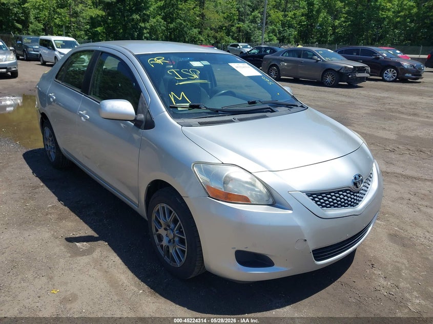2012 Toyota Yaris VIN JTDBT4K38CL010857 IAAI salvage auction — REAR END, Salvage Title, sold $1,450 on 2026-07-09 (photo 1)