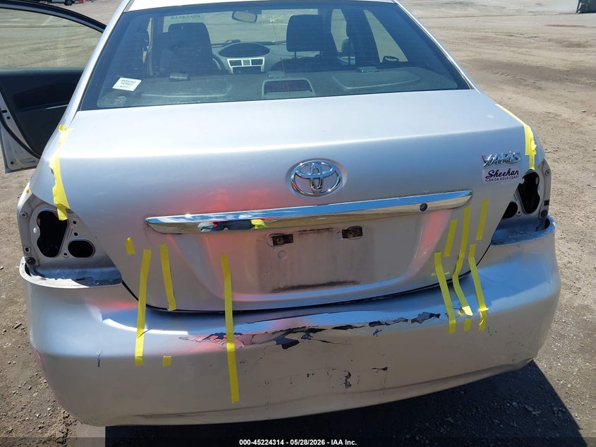 2012 Toyota Yaris VIN JTDBT4K38CL010857 IAAI salvage auction — REAR END, Salvage Title, sold $1,450 on 2026-07-09 (photo 6)