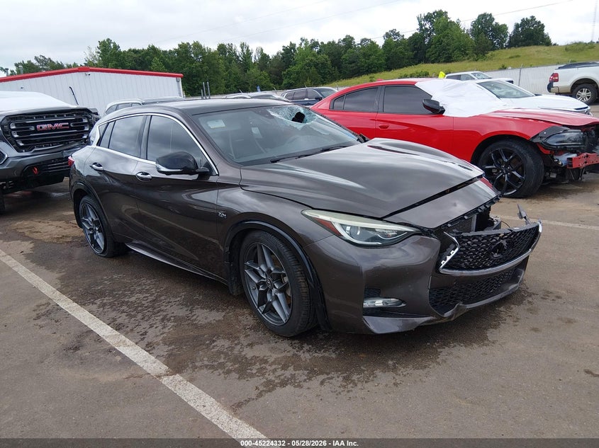 2017 Infiniti Qx30 VIN SJKCH5CP5HA019626 IAAI salvage auction — LEFT FRONT, Salvage (Tennessee), sold $1,225 on 2026-07-16 (photo 1)