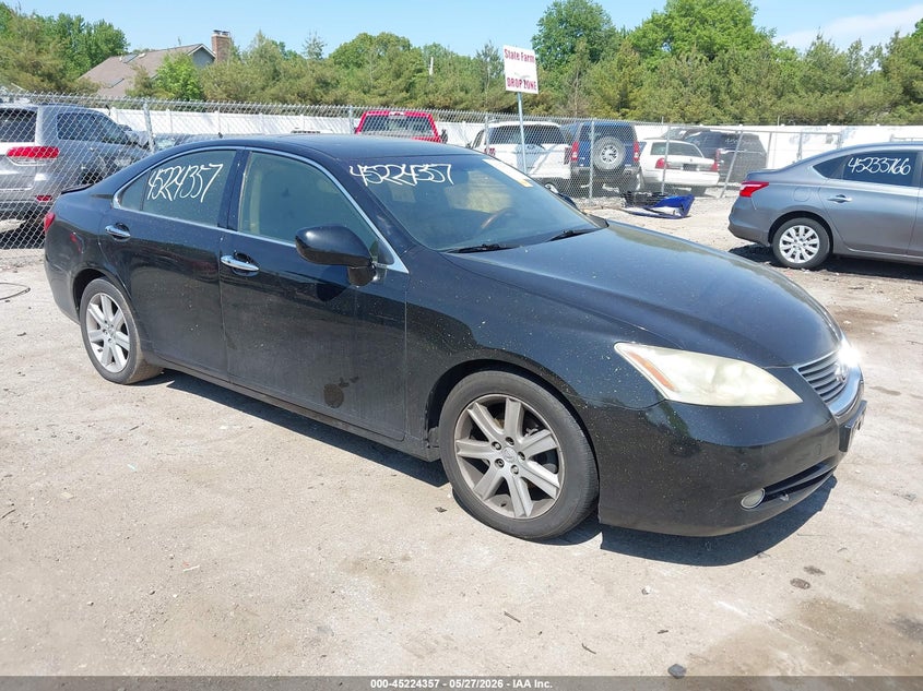 2007 Lexus ES VIN JTHBJ46G172136667 IAAI salvage auction — INTERIOR BURN, Salvage (Indiana), sold $825 on 2026-07-07 (photo 1)