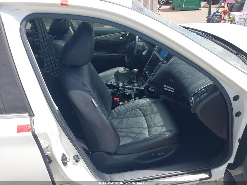 2015 Infiniti Q50 VIN JN1BV7AP9FM351945 IAAI salvage auction — FRONT END, Salvage Title, sold $100 on 2026-07-28 (photo 5)