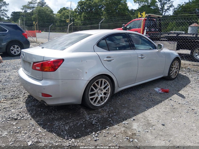 2006 Lexus Is 350 VIN JTHBE262865000479 IAAI salvage auction — NORMAL WEAR, Clear (South Carolina), sold $375 on 2026-07-14 (photo 4)