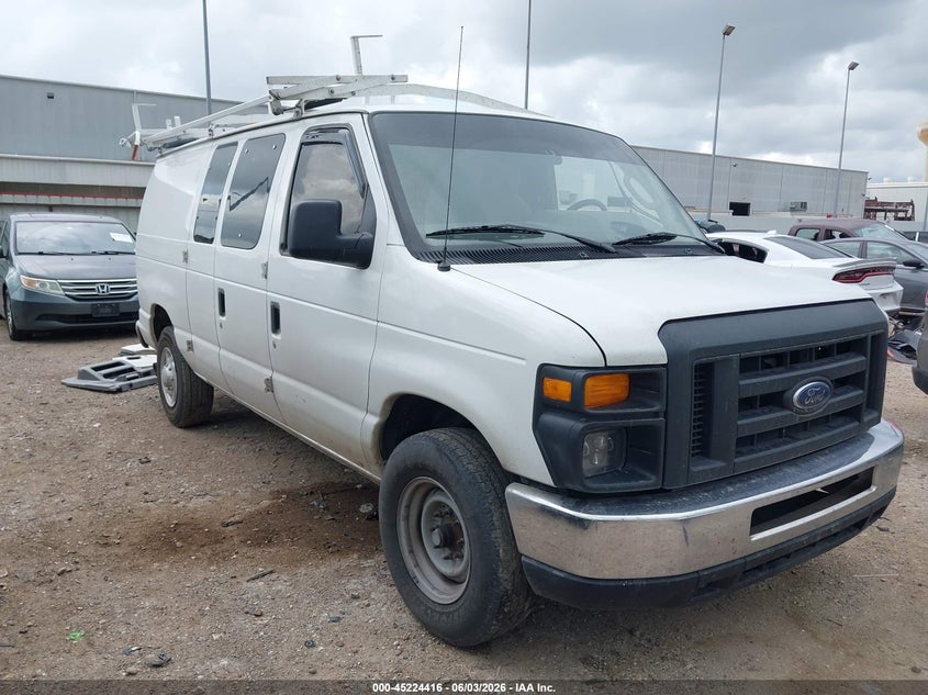 2013 Ford Econoline VIN 1FTNE2EL7DDA49765 IAAI salvage auction — LEFT SIDE, Salvage Title, sold $2,725 on 2026-07-09 (photo 1)