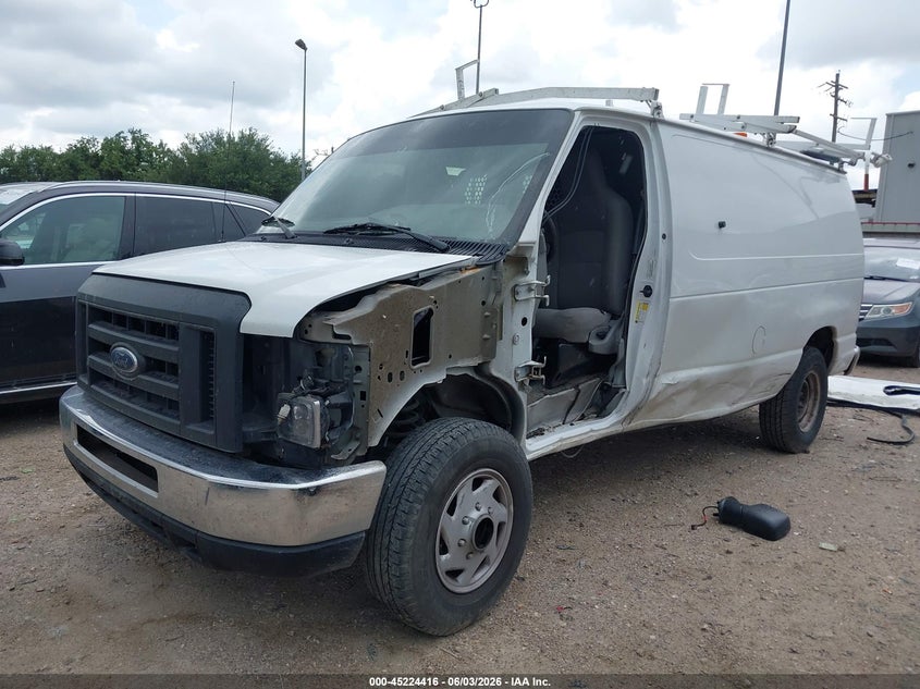 2013 Ford Econoline VIN 1FTNE2EL7DDA49765 IAAI salvage auction — LEFT SIDE, Salvage Title, sold $2,725 on 2026-07-09 (photo 2)