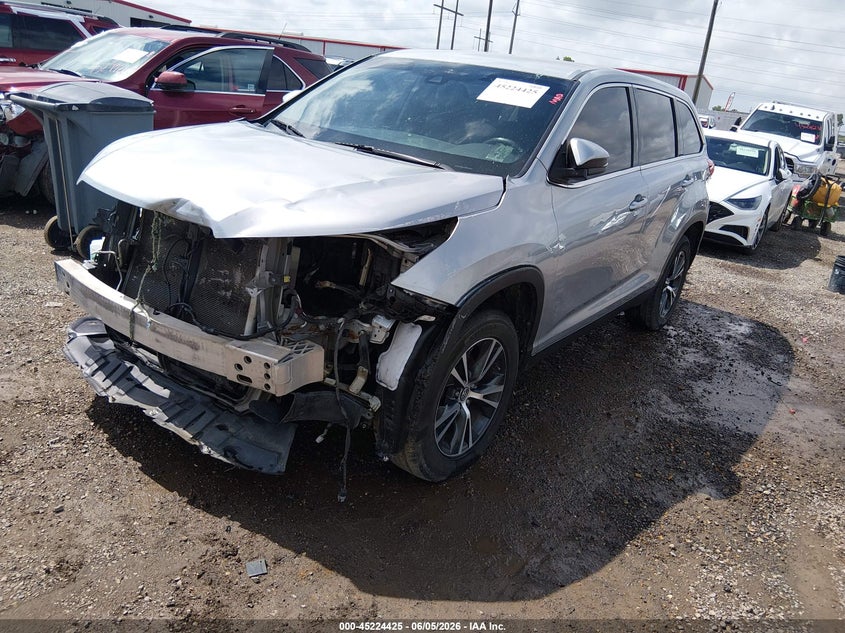 2019 Toyota Highlander VIN 5TDZZRFH2KS298808 IAAI salvage auction — FRONT END, Salvage (Louisiana), sold $5,500 on 2026-07-22 (photo 2)