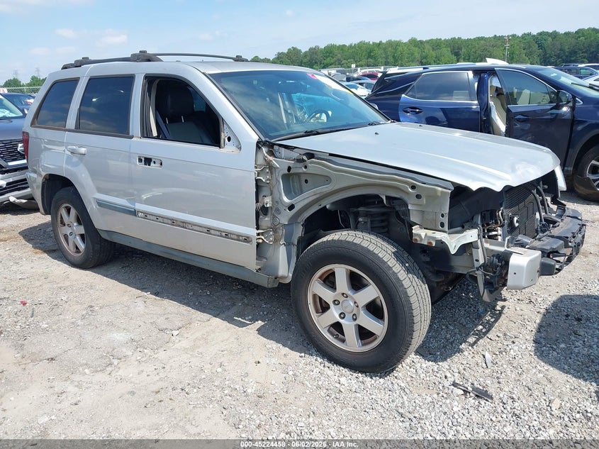 2008 Jeep Grand cherokee VIN 1J8GR48K78C206954 IAAI salvage auction — FRONT END, Salvage (Georgia), sold $350 on 2026-07-08 (photo 1)