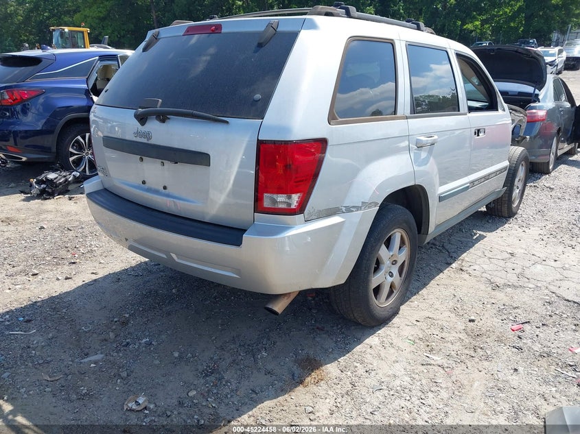 2008 Jeep Grand cherokee VIN 1J8GR48K78C206954 IAAI salvage auction — FRONT END, Salvage (Georgia), sold $350 on 2026-07-08 (photo 4)