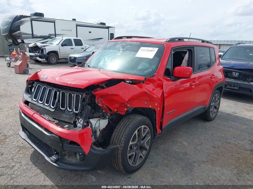 2018 Jeep Renegade VIN ZACCJABB2JPG90800 IAAI salvage auction — LEFT FRONT, Salvage Title, sold $775 on 2026-07-14 (photo 2)
