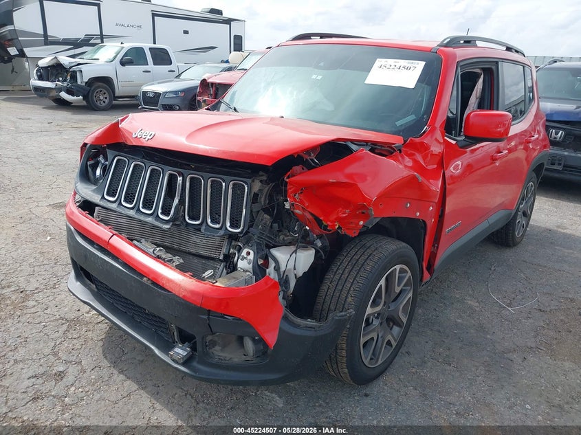 2018 Jeep Renegade VIN ZACCJABB2JPG90800 IAAI salvage auction — LEFT FRONT, Salvage Title, sold $775 on 2026-07-14 (photo 6)