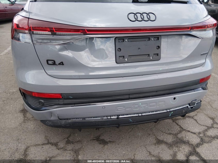 2025 Audi Q4 e-tron VIN WA1KUBFZ3SP053455 IAAI salvage auction — REAR END, Salvage Title, sold $21,850 on 2026-07-13 (photo 6)