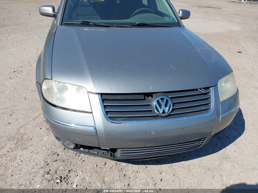 2002 Volkswagen Passat VIN WVWXH63BX2E104993 IAAI salvage auction — FRONT END, Salvage (Pennsylvania), sold $325 on 2026-08-07 (photo 6)