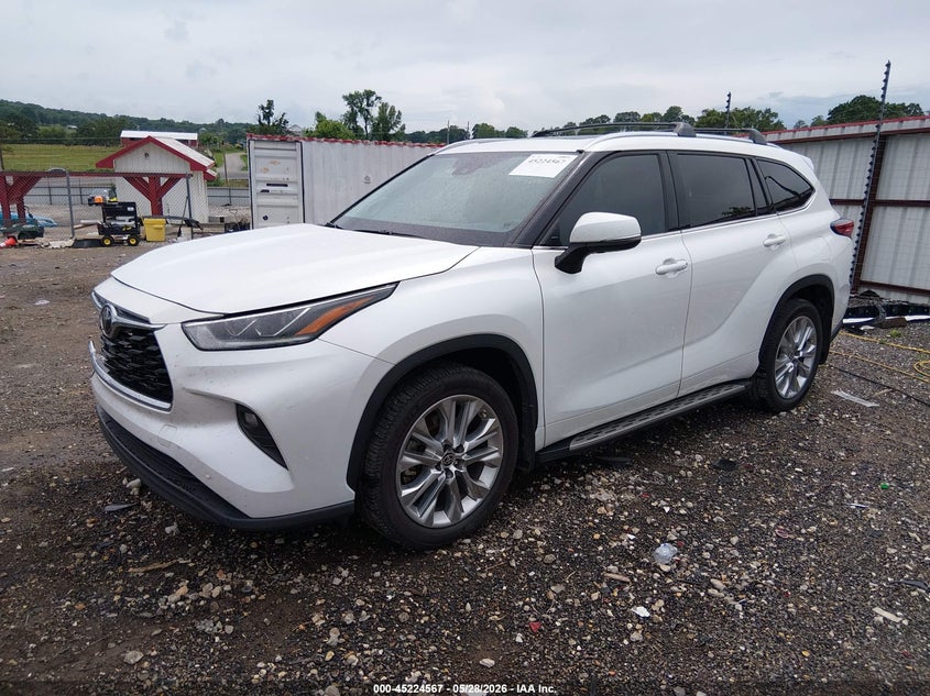 2022 Toyota Highlander VIN 5TDYZRAH9NS106890 IAAI salvage auction — FRONT END, Salvage (Arkansas), sold $21,500 on 2026-07-16 (photo 2)