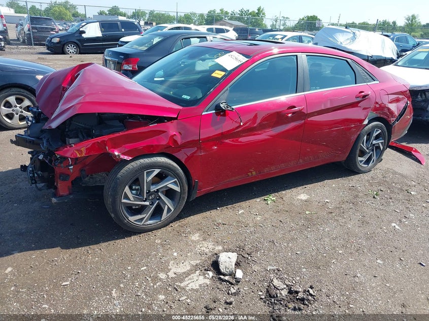 2024 Hyundai Elantra VIN KMHLS4DGXRU815085 IAAI salvage auction — FRONT & REAR, Salvage (Ohio), sold $1,800 on 2026-07-23 (photo 2)