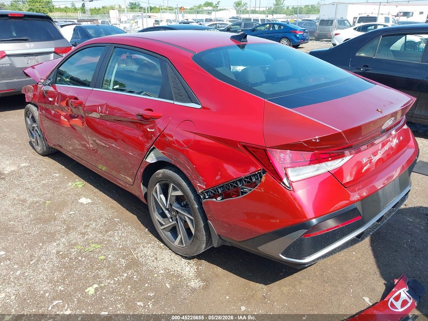2024 Hyundai Elantra VIN KMHLS4DGXRU815085 IAAI salvage auction — FRONT & REAR, Salvage (Ohio), sold $1,800 on 2026-07-23 (photo 3)