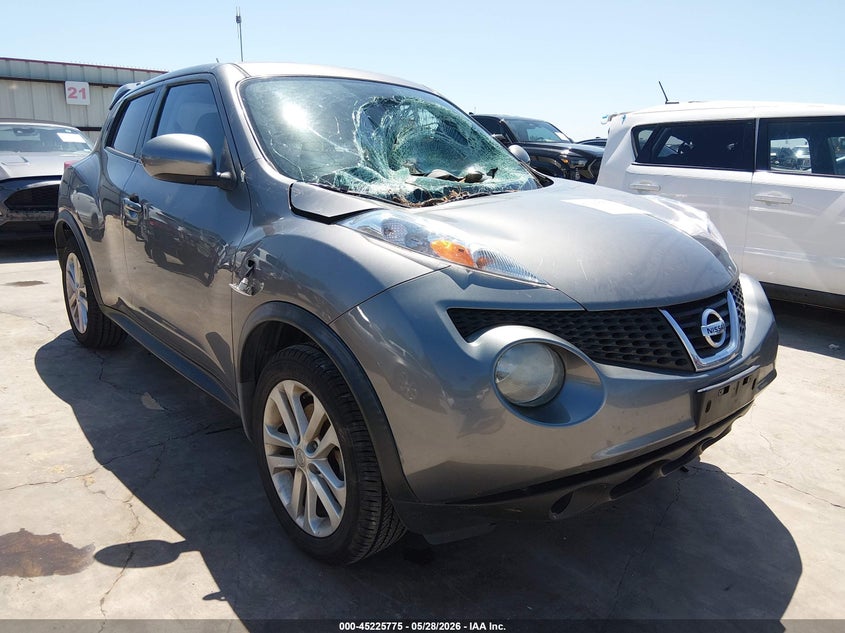 2013 Nissan Juke VIN JN8AF5MRXDT207335 IAAI salvage auction — STORM DAMAGE, Salvage Title, sold $25 on 2026-07-21 (photo 1)