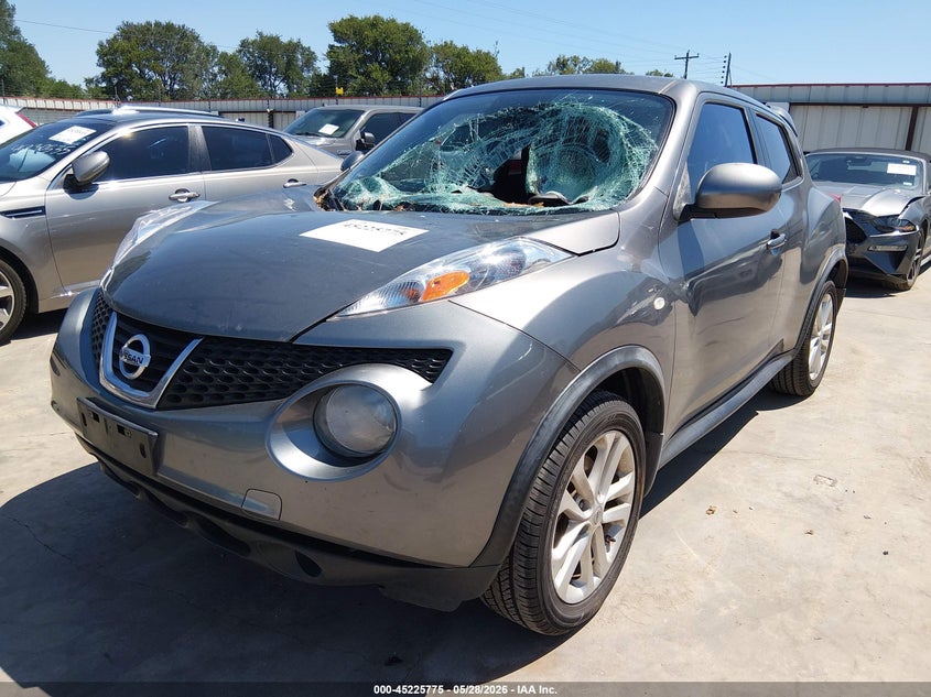 2013 Nissan Juke VIN JN8AF5MRXDT207335 IAAI salvage auction — STORM DAMAGE, Salvage Title, sold $25 on 2026-07-21 (photo 2)
