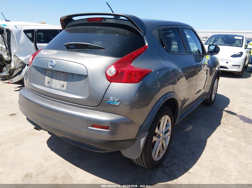 2013 Nissan Juke VIN JN8AF5MRXDT207335 IAAI salvage auction — STORM DAMAGE, Salvage Title, sold $25 on 2026-07-21 (photo 4)