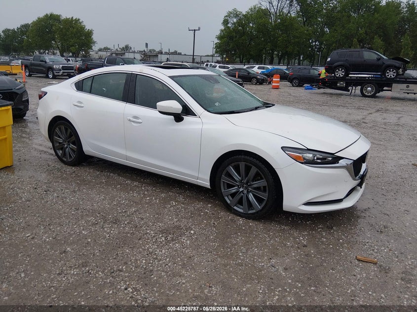 2019 Mazda 6 VIN JM1GL1TY9K1502130 IAAI salvage auction — HAIL, Salvage Title, sold $6,500 on 2026-07-06 (photo 1)