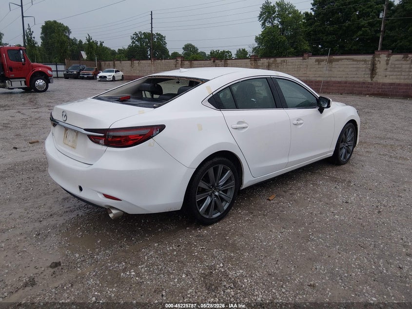 2019 Mazda 6 VIN JM1GL1TY9K1502130 IAAI salvage auction — HAIL, Salvage Title, sold $6,500 on 2026-07-06 (photo 4)