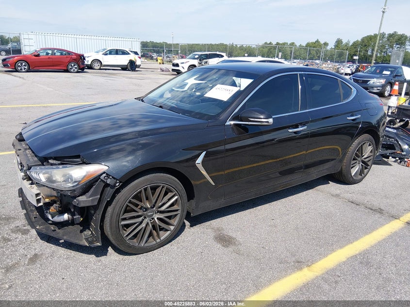 2019 Genesis G70 VIN KMTG64LA2KU020451 IAAI salvage auction — ALL OVER, Salvage Title, sold $2,250 on 2026-07-15 (photo 2)