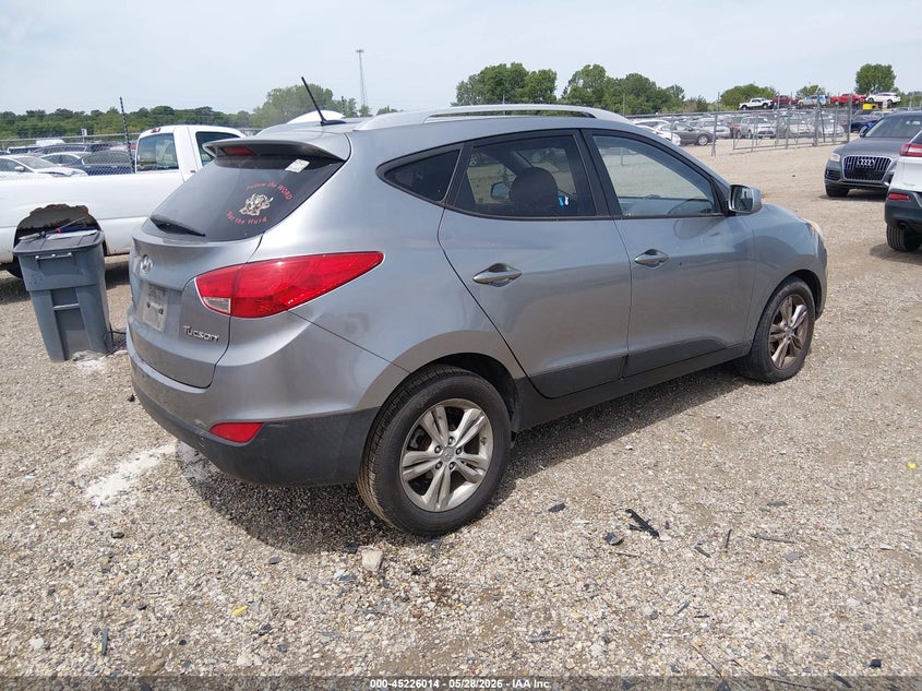 2010 Hyundai Tucson VIN KM8JU3AC5AU044438 IAAI salvage auction — LEFT FRONT, Salvage (Illinois), sold $1,475 on 2026-07-08 (photo 4)
