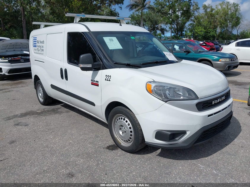 2022 Ram Promaster city VIN ZFBHRFAB1N6Y48083 IAAI salvage auction — REAR END, Rebuildable (Florida), sold $4,850 on 2026-07-13 (photo 1)