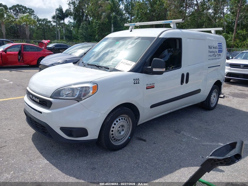 2022 Ram Promaster city VIN ZFBHRFAB1N6Y48083 IAAI salvage auction — REAR END, Rebuildable (Florida), sold $4,850 on 2026-07-13 (photo 2)