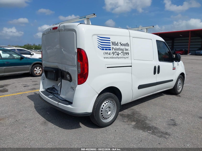 2022 Ram Promaster city VIN ZFBHRFAB1N6Y48083 IAAI salvage auction — REAR END, Rebuildable (Florida), sold $4,850 on 2026-07-13 (photo 4)