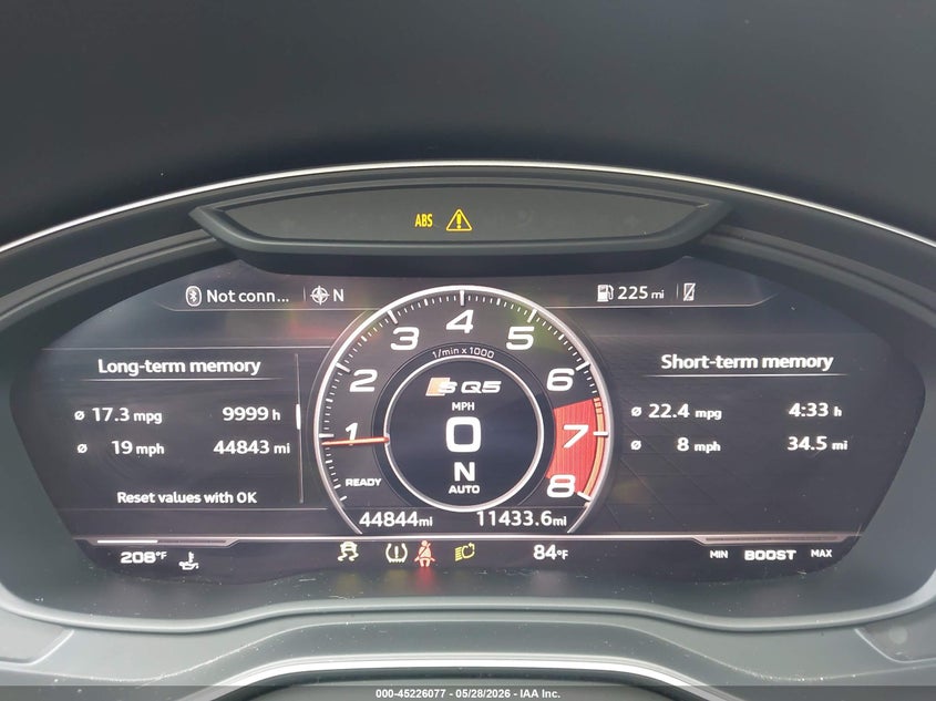 2018 Audi Sq5 VIN WA1A4AFYXJ2013558 IAAI salvage auction — NORMAL WEAR, Salvage Title, sold $14,250 on 2026-08-27 (photo 7)