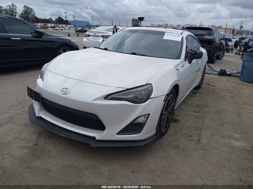 2013 Scion Fr-s VIN JF1ZNAA12D2719210 IAAI salvage auction — LEFT REAR, Salvage (California), sold $2,300 on 2026-07-08 (photo 2)