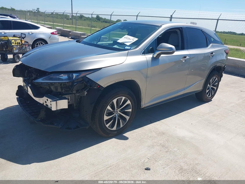 2022 Lexus Rx VIN 2T2AZMAA6NC250442 IAAI salvage auction — FRONT & REAR, Original (Texas), sold $11,600 on 2026-07-10 (photo 2)
